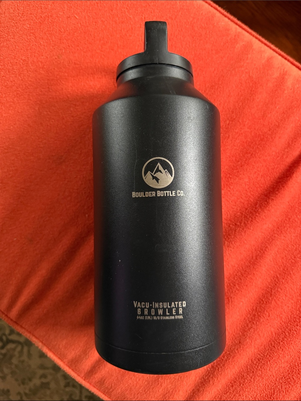 64 oz Black Vacuum-Insulated Growler - Portable Hydration